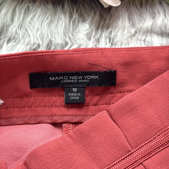 Andrew Marc New York High Waist Wide Leg Paper Bag Palazzo Ankle Trousers - Picture 5 of 8